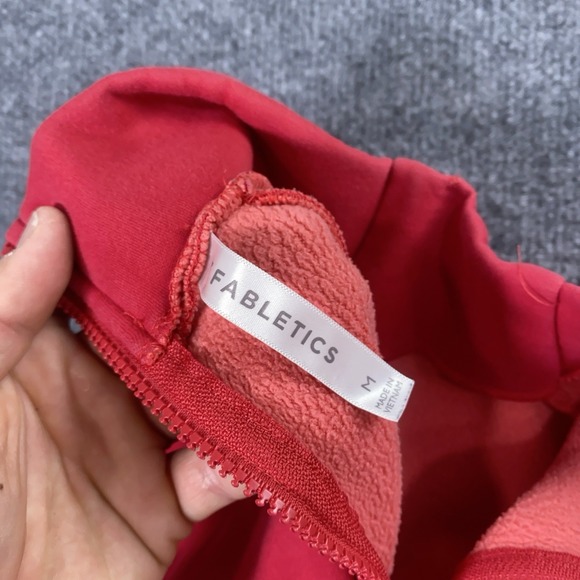 Fabletics Zaylee Funnel Neck II Tunic Sweatshirt Women's Medium Red Athleisure - Picture 9 of 10